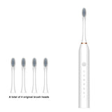 Sonic Electric Toothbrush Ultrasonic Automatic USB Rechargeable IPX7 Waterproof Whitening Teeth Tooth Brush Head Holder Adult