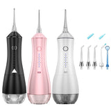 Oral Irrigator USB Rechargeable Dental Water Flosser IPX7 Waterproof 6 Modes 20-180PSI Water Jet 320ml Water Tank Teeth Cleaner