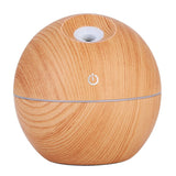 USB Aroma Essential Oil Diffuser Ultrasonic Air Home Humidifier Mini Mist Maker Aroma Diffuser 130ML 7 Color LED Light Office