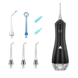 Oral Irrigator USB Rechargeable Dental Water Flosser IPX7 Waterproof 6 Modes 20-180PSI Water Jet 320ml Water Tank Teeth Cleaner