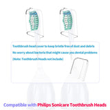 Reusable Toothbrush Head Covers for Philips Soncare Toothbrush Heads and Most Sonic and Ultrasonic Toothbrush Heads