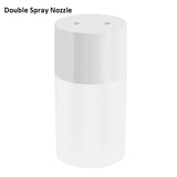 USB Air Humidifier Ultrasonic Cool Mist Aromatherapy Diffuser with LED Warm Night Lamp Double Spray Nozzle Aroma Humidificador