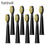 Original Fairywill Electric Sonic Toothbrushes Replacement Head Toothbrush 8 heads Sets for FW-507 FW-508 FW-917 Head Toothbrush