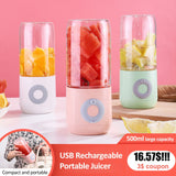 Mini Portable Juicer Rechargeable Electric Juicer Milkshake Fruit Handheld Smoothie Blender Wireless Juice Extractor