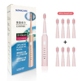 RU Super Sonic Electric Toothbrushes for Adults Kid Smart Timer Whitening Toothbrush IPX7 Waterproof USB Rechargeable Version