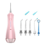 Oral Irrigator USB Rechargeable Dental Water Flosser IPX7 Waterproof 6 Modes 20-180PSI Water Jet 320ml Water Tank Teeth Cleaner