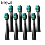 Original Fairywill Electric Sonic Toothbrushes Replacement Head Toothbrush 8 heads Sets for FW-507 FW-508 FW-917 Head Toothbrush