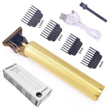 USB Rechargeable T9 Baldheaded Hair Clipper Electric hair trimmer Cordless Shaver Trimmer 0mm Men Barber Hair Cutting Machine