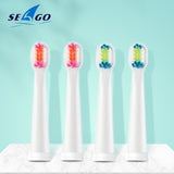 SEAGO 4pcs/lot Electric Toothbrush Heads for EK8/EK9/EK10 Kids Sonic Brush Heads Nozzles Soft Bristles Replacement Brush Heads