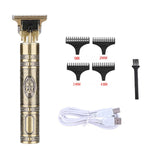 Professional Baldheaded Electric hair Cordless Shaver Trimmer Men Barber Hair Cutting Machine USB Rechargeable T9 Hair Clipper