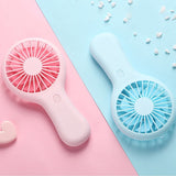 Portable Handheld Mini Air Cooler Silent Fan USB Rechargeable Small Personal Cooling Tools for Home Office Outdoor Travel Summer