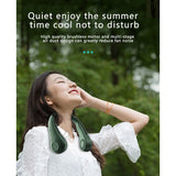 Xiaomi Hanging Neck Fan Portable Cooling Fan USB Leafless 360 Degree Neckband Fan 78 Surround Air Outlets 4000Mah Rechargeable