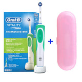 Oral B Electric Toothbrush 2D Rotary Vibration Clean Charging Tooth Brush Cross Action Bristle Oral Care 4 Gift Brush Heads Free