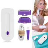SPESHE 2 IN 1 Rechargeable Electric Hair Removal Device Portable Lady Epilator Device Painless Sensor Whole Body Depilador