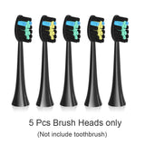 Ultrasonic Electric Toothbrush 5 Mode Automatic Teeth Whitening Cleaner Adult Smart Timer Waterproof 4 Hours Charge Last 45 Days