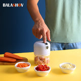 Wireless Food Mixer Mini Electric USB Garlic Chopper Meat Masher Press Vegetable Chili Chopper Press Kitchen Home Masher Machine