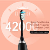 Ultrasonic Electric Toothbrush Wireless Charging for Adult IPX7 Waterproof Replacement Heads Whitening Teeth Timer Smart Brush
