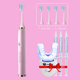 Ultrasonic Electric Toothbrush USB Port Tooth Whitening Kit With LED Accelerator Llight 35% Peroxide Gels Home Use Equipment