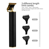USB Rechargeable Powerful Clipper Beard Electric Hairdresser Razor Barbershop Cordless Close to 0mm T Head Men Haircut Tools
