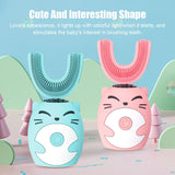 Sonic Electric Toothbrush for Children Kids Adults Cute Cartoon U-shaped Smart 360 Degrees Silicon Automatic Teeth Tooth Brush