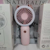 Mini Portable Fan USB Rechargeable Night Light Cooling Handheld Fan Three Speed Adjust ventilador