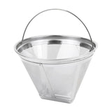 Stainless Steel Reusable Cone Shape Coffee Filter Dripper Strainer Mesh Basket Kitchen Gadgets