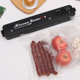 Vacuum Sealer Machine Black Style EU Plug  Kitchen Vacuum Packer Machine Small Sealing Machine Free Gift 10pcs Food Vacuum Bags
