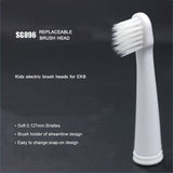 SEAGO 4pcs/lot Electric Toothbrush Heads for EK8/EK9/EK10 Kids Sonic Brush Heads Nozzles Soft Bristles Replacement Brush Heads