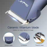 Professional Hair Clipper Rechargeable Beard Trimmer Men Electric Hair Cutting Titanium Ceramic Blade Low Noise Barber Machine53