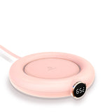 USB Cup Warmer Coffee Milk Tea Water Mug Heater 3 Temperature Adjustable LED Display Heating Coaster For Home Office Winter
