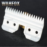 WAHFOX 2PCS/SET Replacement Ceramic Blades For Oster A5 Grooming Clippers Blade 18Teeth With Box