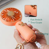 Mini Fan USB Rechargeable  Portable Hand Fan Lazy Temporary  Travel Shopping  Cooling Air Cooler