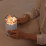 Portable Crystal Aromatherapy Humidifier USB Aroma Essential Oil Diffuser Air Humidificador with Atmosphere Lamp Home