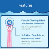 Oral B Kids Electric Toothbrush Soft Bristle Waterproof Powered by 1 AA Battery Gum Care Oral Hygiene Teeth Bush For Children