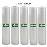 Vacuum Food Saver Sealer Bags Rolls For Vacuum Packing Machine 12/15/20/25/28cmx500cm for Vacuum Sealer for Meat Fruits