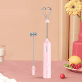 USB Charging Electric Whisk Egg Beater 4-Speed Electric Coffee Mixer Household Milk Shaker Maker Frother Foamer Food Blender