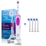 Oral B Electric Toothbrush 2D Rotary Vibration Clean Charging Tooth Brush Cross Action Bristle Oral Care 4 Gift Brush Heads Free
