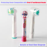 Reusable Toothbrush Head Covers for Oral B Toothbrush Heads to Keep Clean Better Healthy Brushing and Storage
