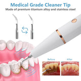 Ultrasonic Dental Scaler Electric Oral Teeth Tartar Remover Calculus Plaque Stains Cleaner Removal Teeth Whitening Tool with LED