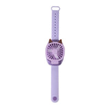 Portable Mini Watch Fan Handheld Third Gear Speed USB Fan for Home Office Outdoor Travel Kids Wrist Cooler Watch w/ light