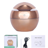 USB Aroma Essential Oil Diffuser Ultrasonic Cool Mist Humidifier Air Purifier 7 Color Change LED Night Light for Office Home