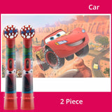 Oral B Children Electric Toothbrush Heads EB10 Replacement Brush Heads Cartoon Round Soft Bristle Oral Care 2/4 Pcs for 3+ Baby