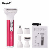 Multifunctional Women Shaver Painless Hair Removal Epilator Eyebrow Face Nose Ear Trimmer Cordless Cutter Grooming Kit for Women
