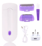 SPESHE 2 IN 1 Rechargeable Electric Hair Removal Device Portable Lady Epilator Device Painless Sensor Whole Body Depilador