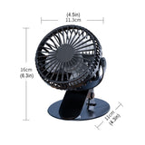 New Hot Sale USB Rechargeable Clip Desktop/Table Fan Mini Portable Clamp Fan 360degree Rotating Ventilator With Air Cooler Fan