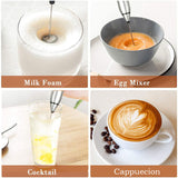 Wireless Electric Milk Frothers Handheld Blender With USB Electrical Mini Coffee Maker Whisk Mixer For Coffee Cappuccino Cream
