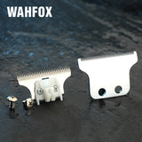 WAHFOX Pro Barber Trimmer Detailer Blades for 8081 Professional Hair Clipper Replacement Steel And Ceramic T-Cutter Blade