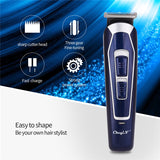 Powerful Electric Hair Clipper Cordless Hair Trimmer Stainless Steel Blade Hair Cutting Machine Barber Haircutter for Men Kids