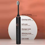 New 2022 N100 Sonic Electric Toothbrush Adult Timer Brush 6 Mode USB Charger Rechargeable Tooth Brushes Replacement Heads Set