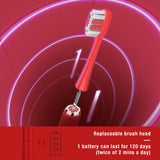 Seago 2021 Newest Sonic Electric Toothbrush 24000 Times/Min Vibration Stronger Clean 2 Mins Timer AA Battery Power Tooth Brush